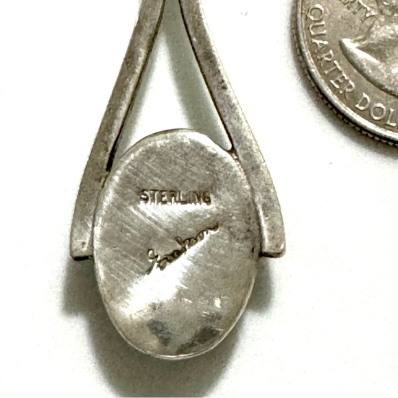 Signed - Gary Rex Erickson, Modernist Onyx Lavender Stone Sterling Necklace - Picture 3 of 6